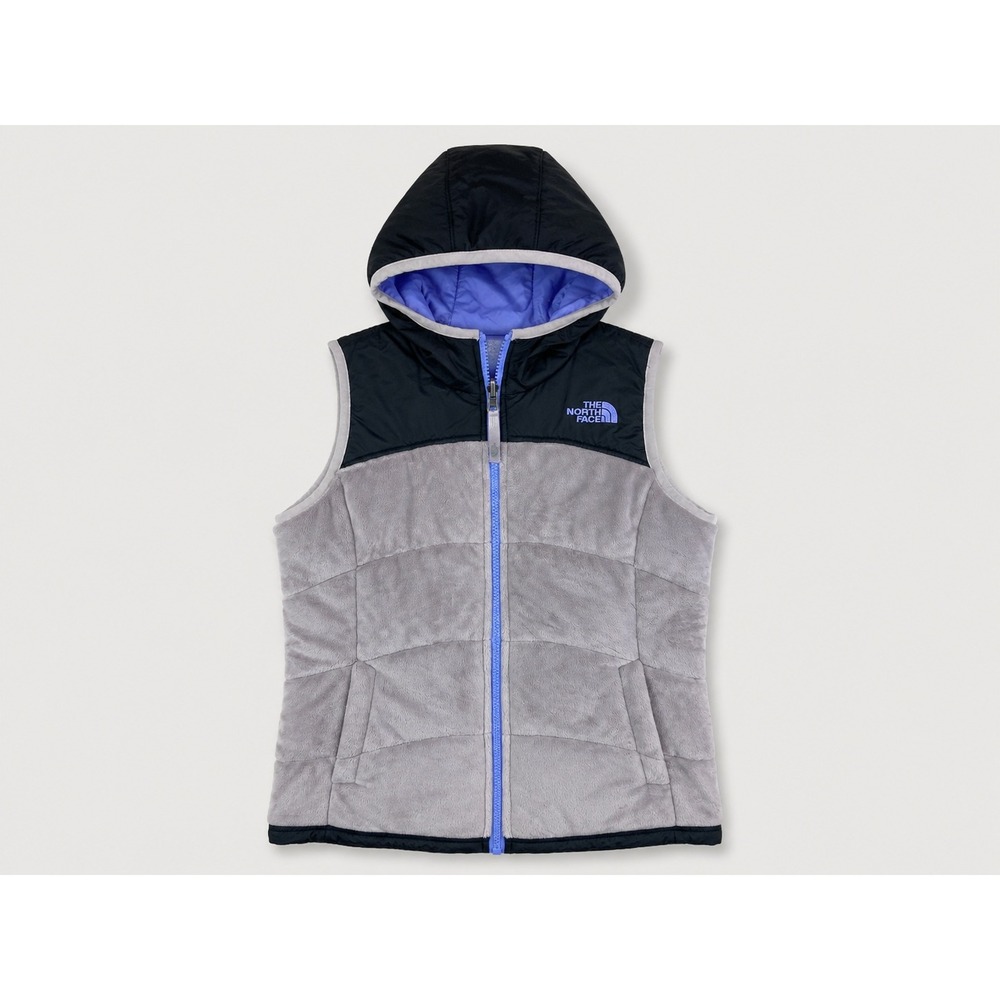 The North Face Girls sz M 10 / 12 Reversible Hooded Vest Jacket Gorpcore Outdoor
